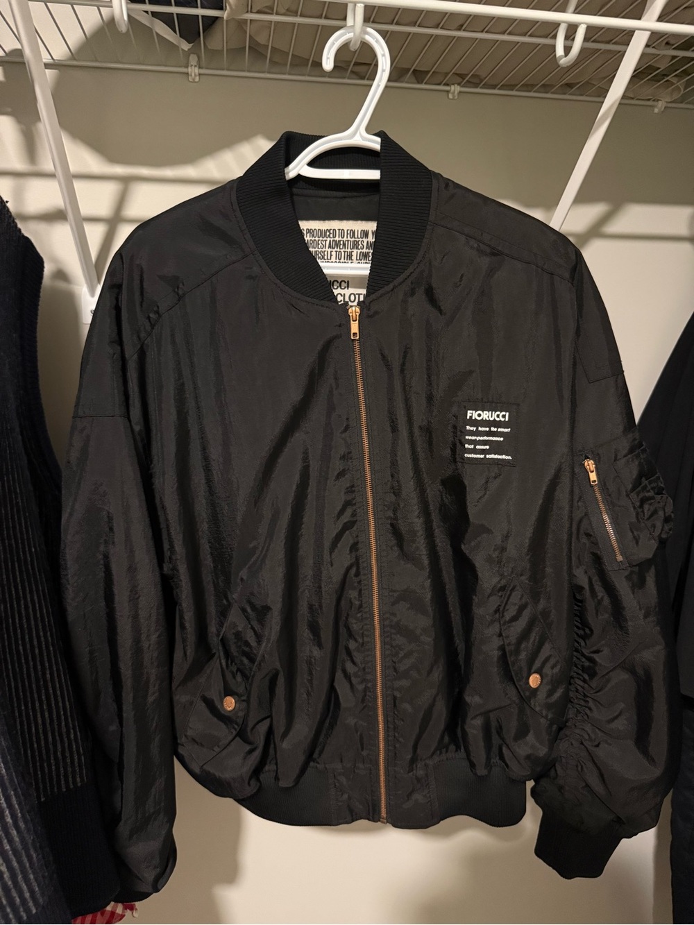 Fiorucci Black Bomber Jacket